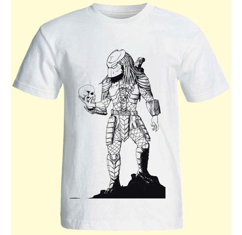 Camiseta Alien Predador Filme Terror Personalizado Unissex