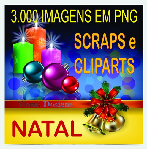 3.000 Cliparts E Scraps Png Natal Scrapbook