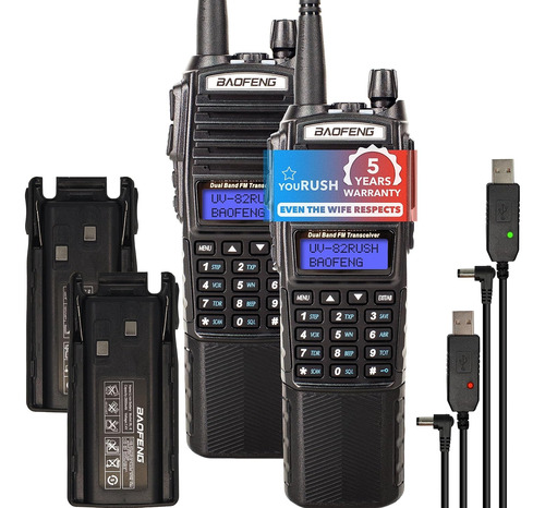 Paquete De 2 Radios De Jamón  De Largo Alcance Uv-82 8 W 280