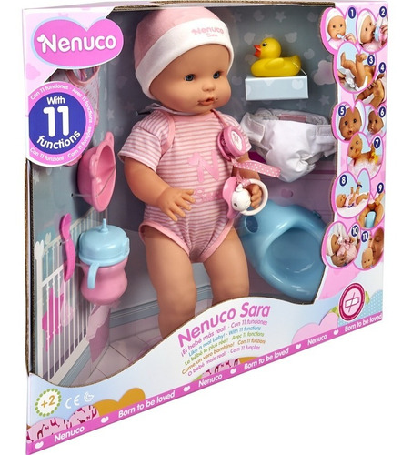 Nenuco Sara El Bebe Mas Real 11 Funciones 38 Cm Famosa