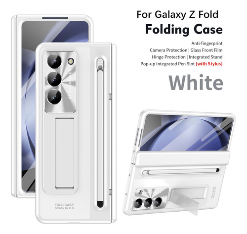 Funda Con Suporte Y Stylus Para Samsung Galaxy Z Fold 6