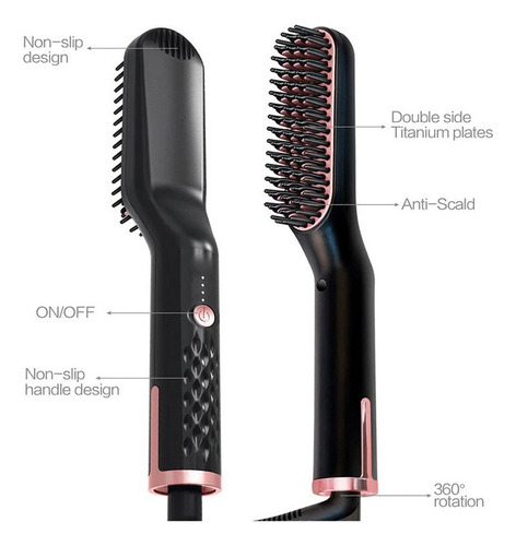 Nueva Plancha Alisadora De Cabello Y Barba For Hombres /56