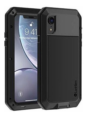 Para iPhone XR 6,1  2018 Diseño Prueba Polvo Color Negro 1r