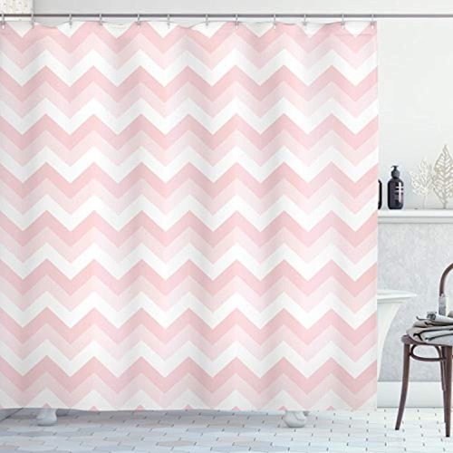 Ambesonne Chevron Decor Set De Cortina Ducha,