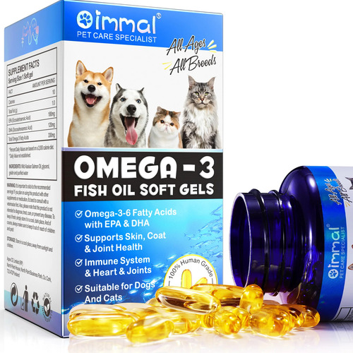 Omega 3 6 Perros Gatos Salud Bienestar General Capsulas