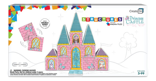 Castillo Magnético De Azulejos Para Niños 53 Piezas Stem 3