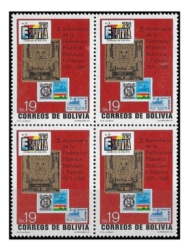 Sello Sobre Sello - Bolivia 1982 - Cuadro Mint - Yv 626