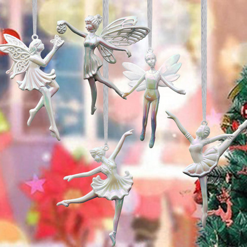 5 Piezas Colgante De Árbol De Navidad, Adorno De Bailarina