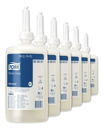 6 Litros De Jabon Liquido En Spray Universal Tork 620501