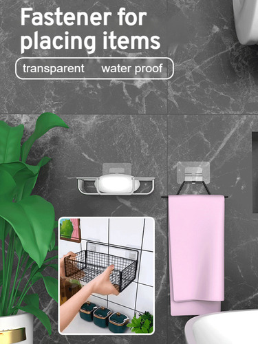 Colgador De Pegatinas Con Hebilla En Forma De Clavo Que Romp