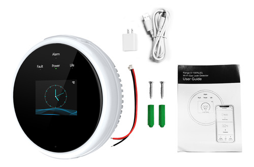 Detector De Gas Wifi Lcd Alarma Incendios, Aplicación De Con