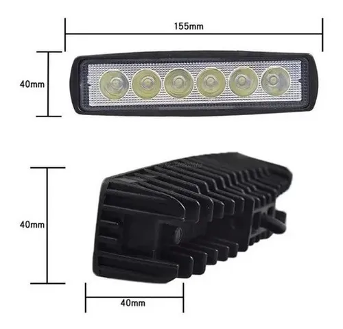 1 Exploradora Led Lineal 6leds 3000lm