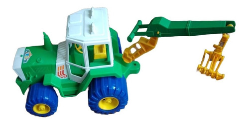 Calesita Tractor Con Guinche Vehiculo Campo Plastico
