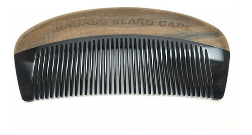 Badass Beard Care Black Series  Peine De Cuerno De Ox De Die