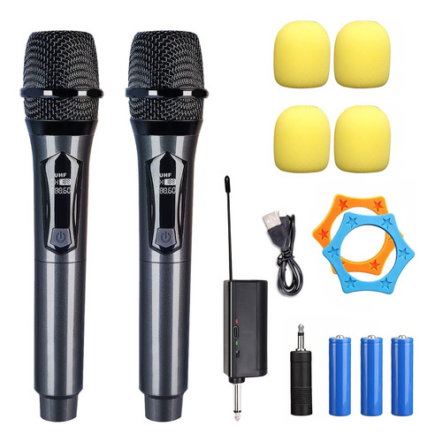 Microfono Inalambricos Profesional Karaoke 2 Piezas