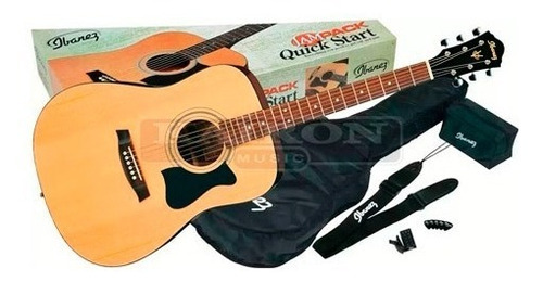 Guitarra Acustica Ibanez V50n Jp Combo Accesorios Principian