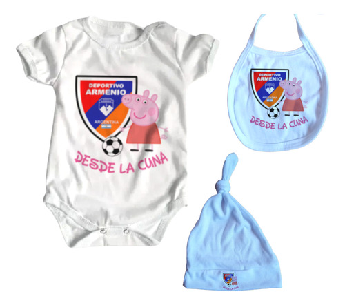 Set Ajuar Bebe X3 Piezas Deportivo Armenio