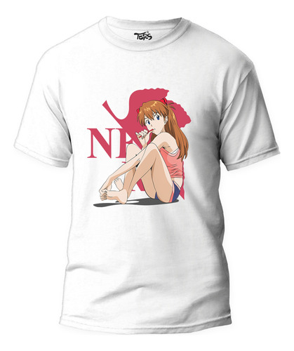 Polera Asuka  Evangelion Neon Genesis B Niña Mujer Anime