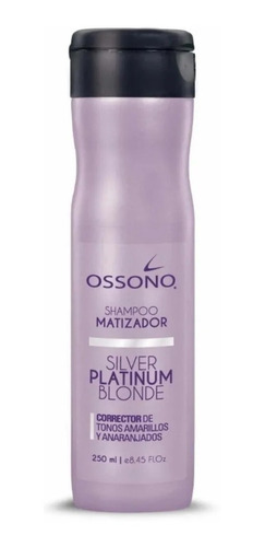 Shampoo Ossono Matizador Silver Platinum X 250 Ml Violeta