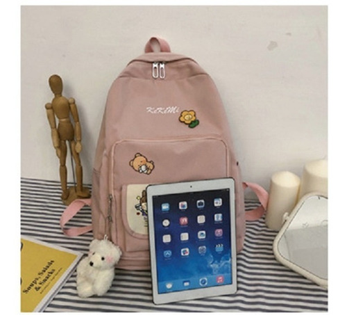 Mochila Estilo Coreano Lindo Gran Capacidad Estudian Mochila Estilo Coreano Lindo Gran Capacidad Estudian