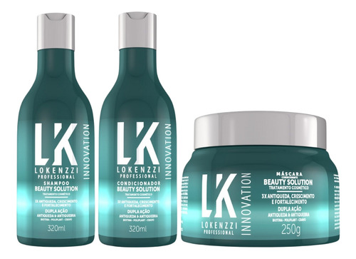 Kit Lokenzzi Beauty Solution Shampoo Condicionador Mascara