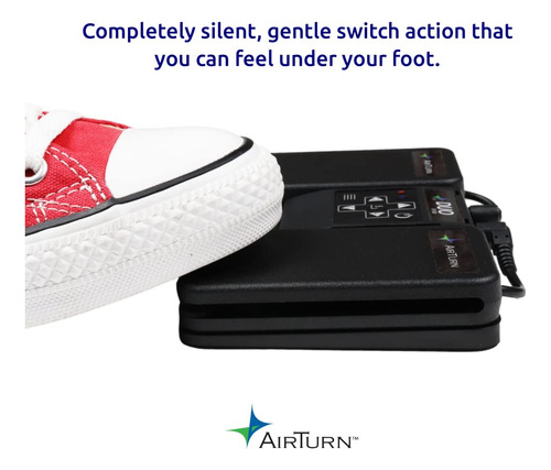 Pedal Bluetooth Sem Fio Page Turner Airturn Duo500 Silent