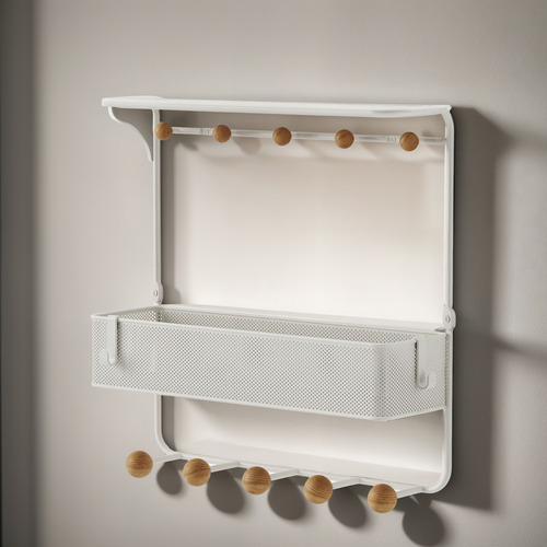 Organizador Multiusos Con Estante, Color Blanco, Tamaño Gran