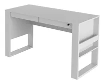 Comprar Escritorio Mesa De Pc Mostrador 2 Cajones 127 Cm Largo 4144 Color Blanco\u002FBlanco