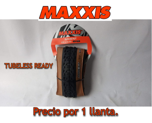 Imagen 1 de 7 de Llanta Mtb Maxxis Ardent 29*2.25. Skinwall / T R / Exo / 2 C