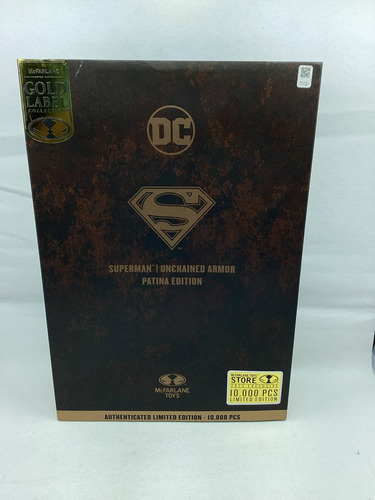 Superman Unchained Armor Patina Edition Mcfarlane Toys (Usado)