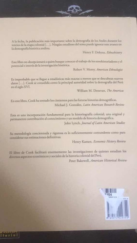 La Catástrofe Demográfica Andina. Noble David Cook
