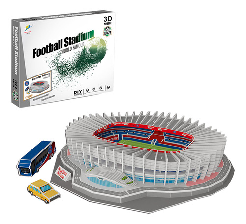 Puzzle 3d De Fútbol, Juguete, Construcción De Papel, Estadio