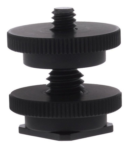 Imagen 6 de 7 de Adaptador 1/4 Metal Zapata Doble Y Tuerca Foto Video Sc-12