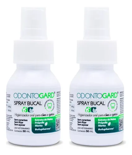 comprar Kit 2 Spray Bucal Pet Cães Gatos Odontogard Botupharma 50ml