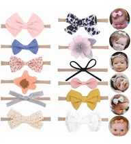 Comprar Vinchas Elástica Cabello Tela Mixto Para Bebés Y Niñas 12pc