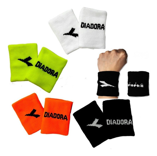 Par Muñequeras Diadora Sport - Toalla Incluye 2 Unidades