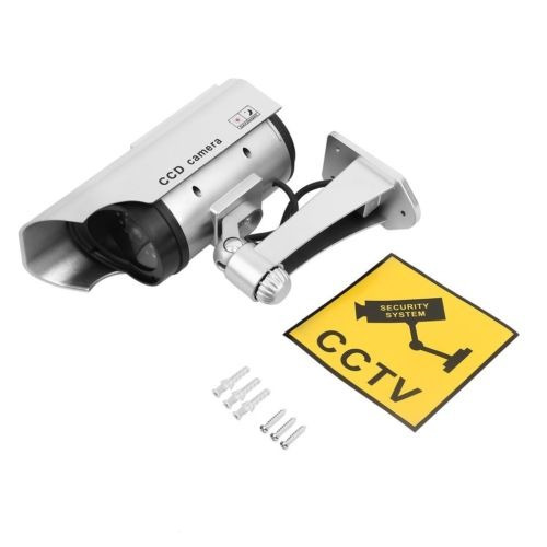 Imagen 5 de 6 de 2sets Solar Encendido Falso Maniquí Inicio Seguridad Cctv Cá