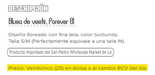 Blusa Importada, Forever 21, Diseño Estampado, Tallas S Y M