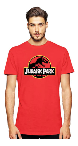 Polera Jurassic Park 100% Algodon Hombre/niño
