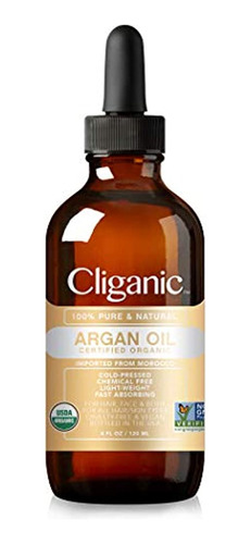 Cliganic + Usda + Organic + Argán + Oil, + 100% + Pure + | +