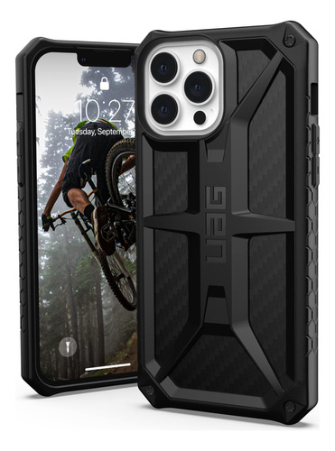 Funda Diseñada Para iPhone 13 Pro Max Fibra Carbono Ligera