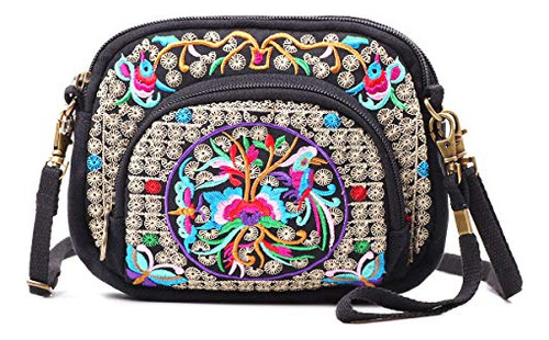 Bordado Lindo Mini Crossbody Bolso Para Mujeres Pequeños Bol