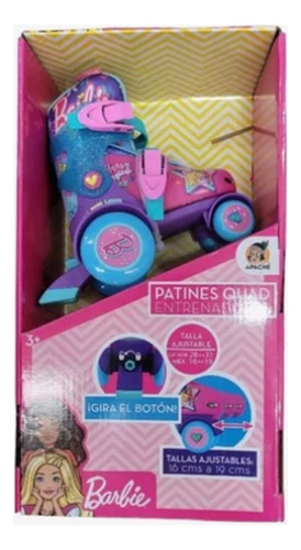 Mini Patines Barbie Ajustables 16-19 Rosa
