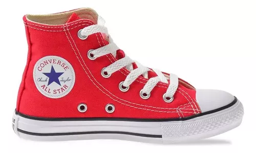 Tênis Converse Chuck Taylor All Star Juvenil Preto / Vermelho