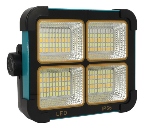 Luz Solar De Trabajo Led Portátil De 100 W Y 10000 Lm