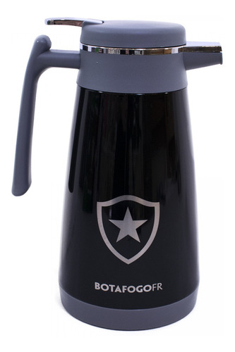 Garrafa Térmica Inox Botafogo F.r O Glorioso Licenciado 1.5l Cor Preto