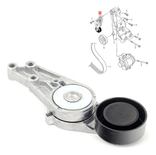 Rolamento Do Tensor Guia Audi A4 1.8 T 2004-2008