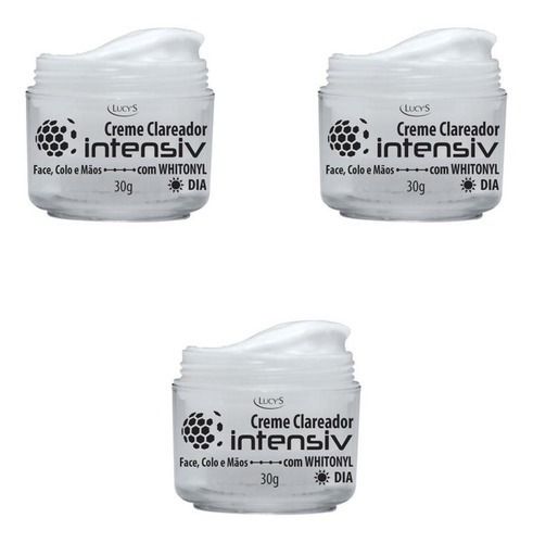 Creme Clareador Intensiv Com Filtro Solar 3 Unidades