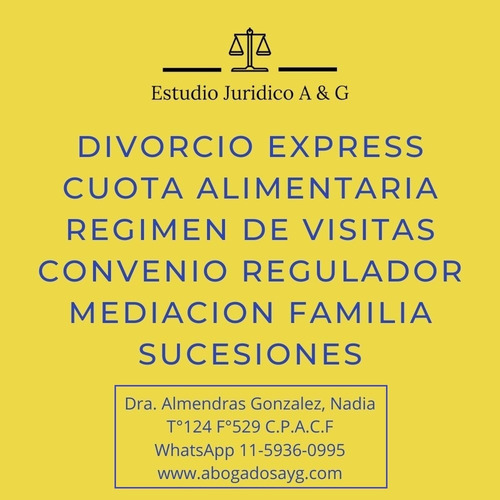 Imagen 6 de 6 de Abogado Divorcios Civil Sucesion Laboral Jubilaciones Coprec