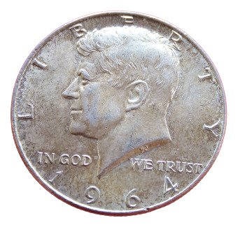Moneda Usa Half Dollar. Kennedy 1964. Plata 900.